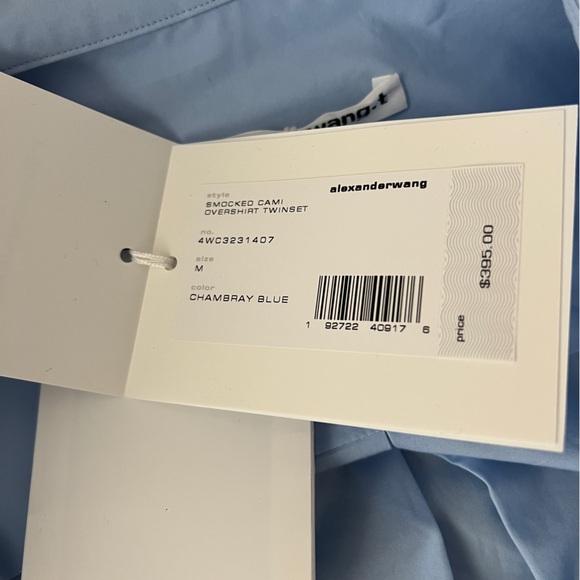 NWT Alexander wang smocked cami overshirt twinset - Picture 5 of 7